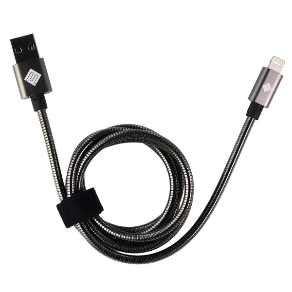 Qmadix Full Metal Jacket 3.3-Ft USB Cable for iPhones - Black - Qmadix - Simple Cell Shop, Free shipping from Maryland!