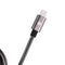 Qmadix Full Metal Jacket 3.3-Ft USB Cable for iPhones - Black - Qmadix - Simple Cell Shop, Free shipping from Maryland!