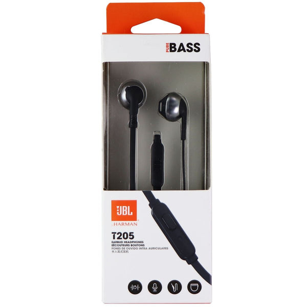 JBL T205 Wired 3.5mm Earbud Headphones - Black (JBLT205BLK) - JBL - Simple Cell Shop, Free shipping from Maryland!