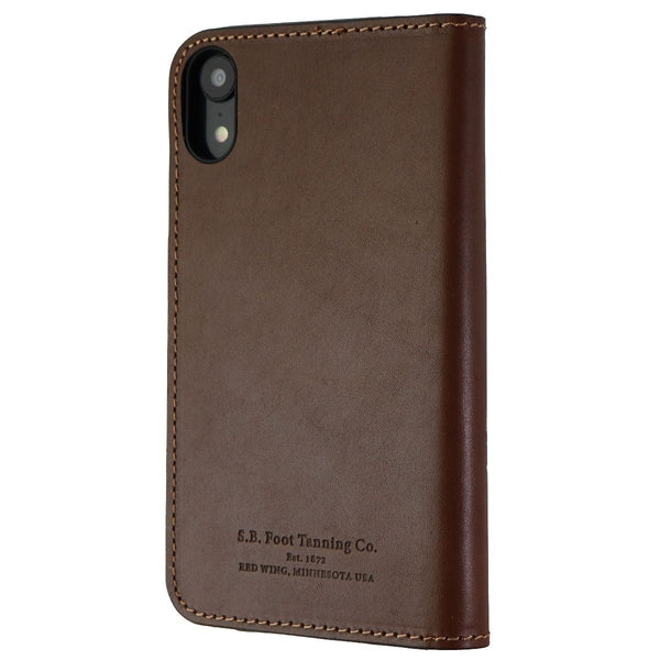 Platinum Leather Folio Case for Apple iPhone XR Smartphones - Bourbond - Platinum - Simple Cell Shop, Free shipping from Maryland!
