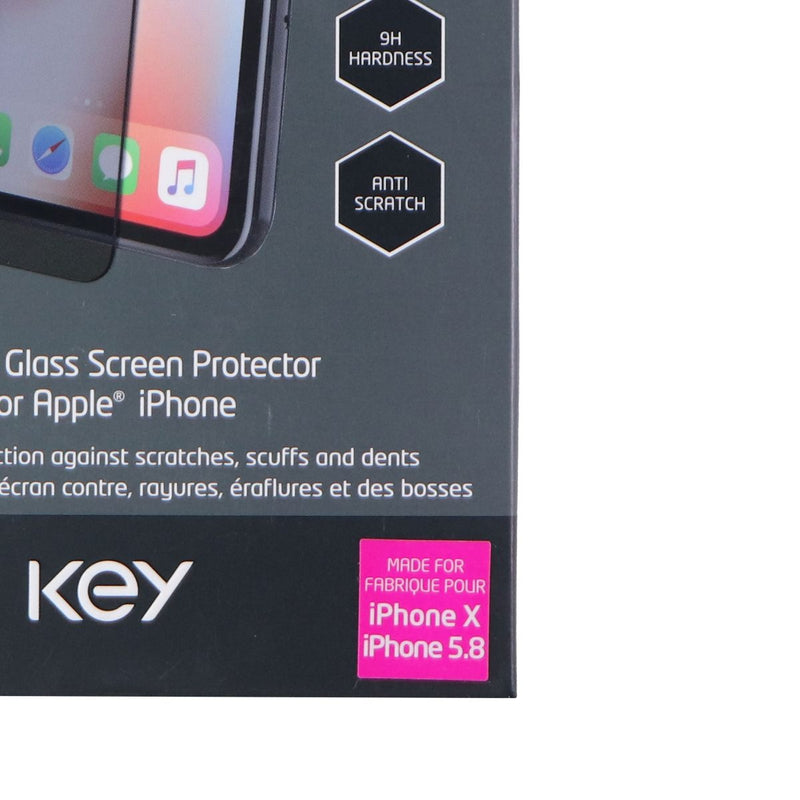 Key Privacy Glass Screen Protector for Apple iPhone Xs and iPhone X - Tinted - Key - Simple Cell Shop, Free shipping from Maryland!