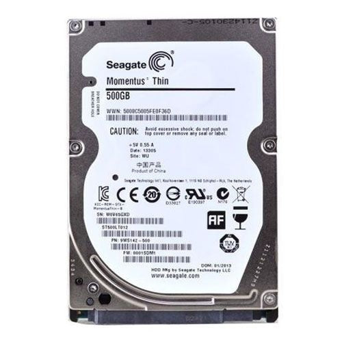 Seagate Momentus Thin 5400.9 500 GB 5400RPM SATA 3Gb/s 16 MB Cache 2.5-Inch HDD - Seagate - Simple Cell Shop, Free shipping from Maryland!