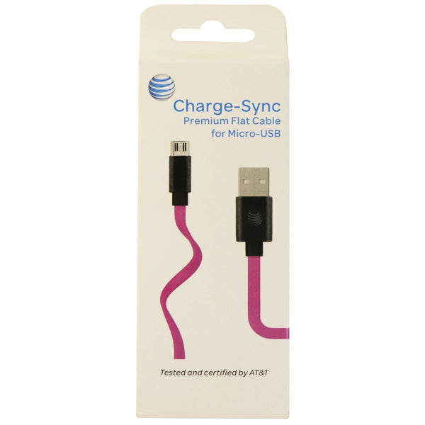 AT&T (R85S2O) 4Ft Charge & Sync Universal USB to Micro USB Cable - Pink / Black - AT&T - Simple Cell Shop, Free shipping from Maryland!