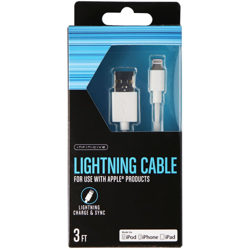 Infinitive (W10473-0917-L) 3Ft Charge and Sync Cable for Lighting Devices -White - Infinitive - Simple Cell Shop, Free shipping from Maryland!