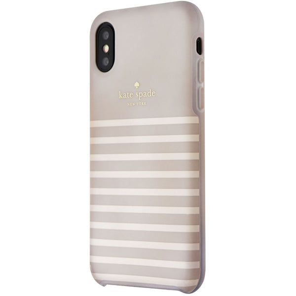 Kate Spade Soft Touch Case for iPhone XS and X - Feeder Stripe Clocktower/Cream - Kate Spade - Simple Cell Shop, Free shipping from Maryland!