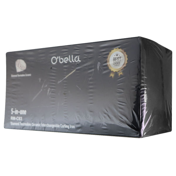 OBella 5-In-One Diamond Tourmaline Ceramic Interchangeable Curling Iron - Black - OBella - Simple Cell Shop, Free shipping from Maryland!