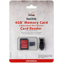 SanDisk 4GB MicroSDHC Memory Card with Adapter & Micro-Reader - SanDisk - Simple Cell Shop, Free shipping from Maryland!