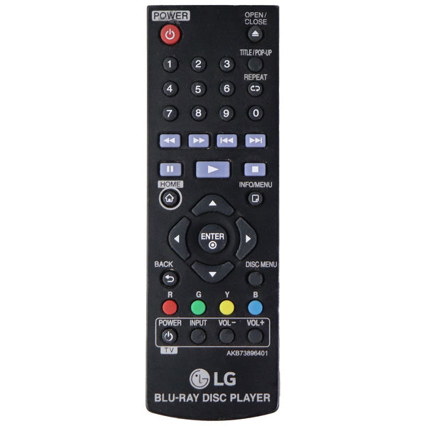 LG Replacement OEM Blu-Ray Disc Player Remote Control - Black (AKB73896401) - LG - Simple Cell Shop, Free shipping from Maryland!
