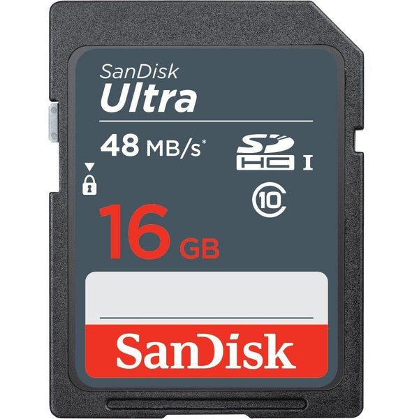 SanDisk Ultra 16GB SDHC Class 10 UHS-1 Memory Card - Speed up To 48 MB/s - SanDisk - Simple Cell Shop, Free shipping from Maryland!