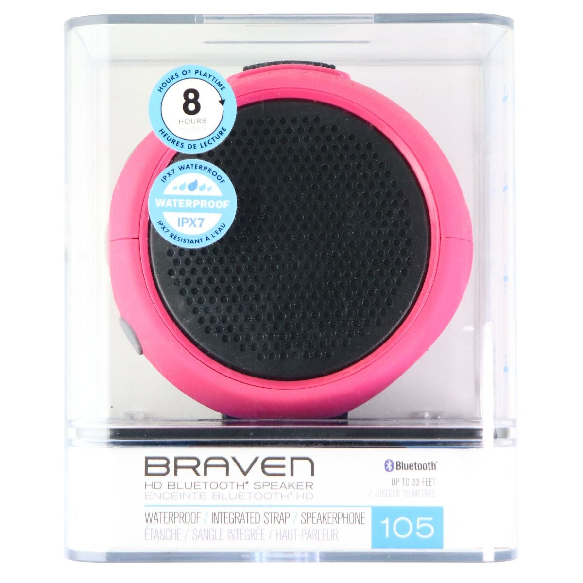 Braven BRV-Mini - Waterproof Pairing Speakers - Rugged Portable Wireless  Speaker - 12 Hours of Playtime - Grey (604203556) : : Electronics