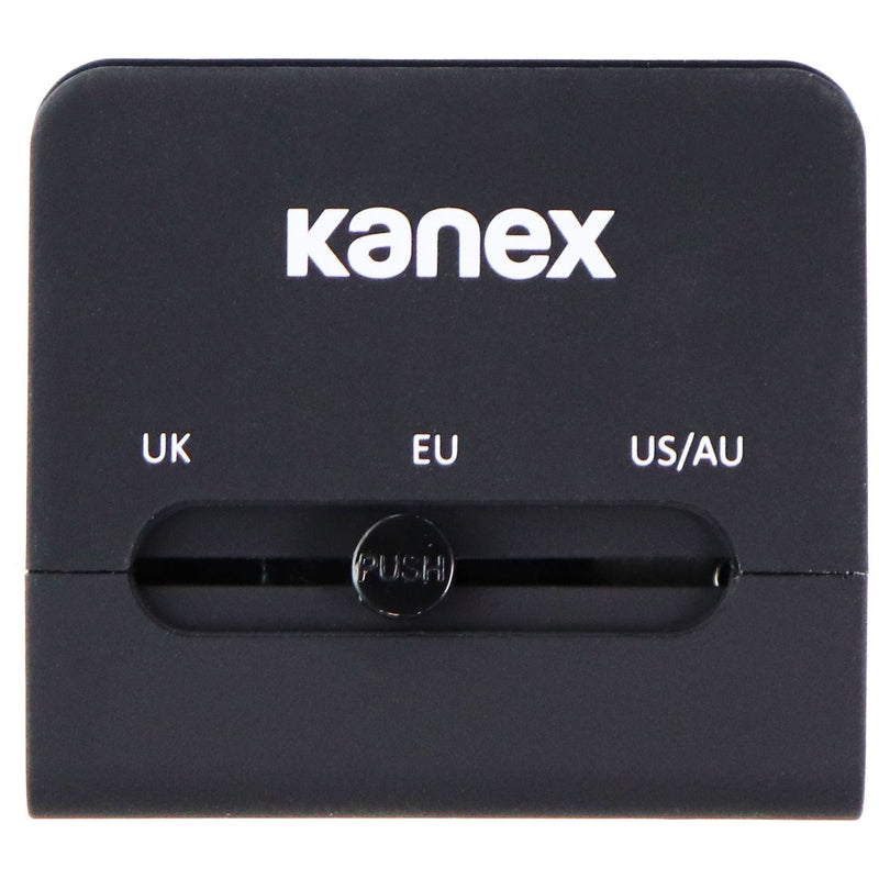 Kanex International Plug & Dual USB Power Adapter for US/AU/UK/EU - Black - Kanex - Simple Cell Shop, Free shipping from Maryland!