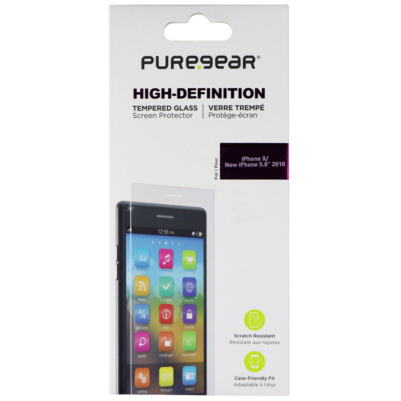 PureGear HD Tempered Glass Screen Protector for Apple iPhone Xs/X - Clear - PureGear - Simple Cell Shop, Free shipping from Maryland!