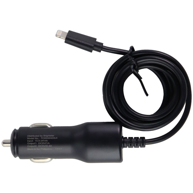 Key 3.4-Amp Car Charger for iPhones with Extra USB Port - Black - Key - Simple Cell Shop, Free shipping from Maryland!