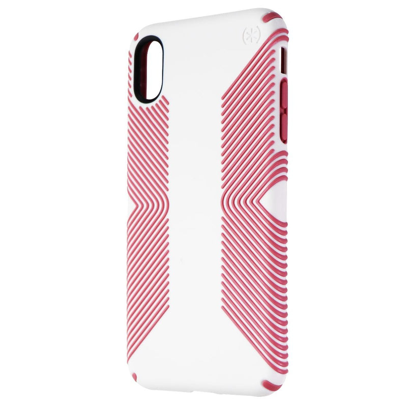 Speck Presidio Grip Phone Case for iPhone Xs Max - Veil White / Lipliner Pink