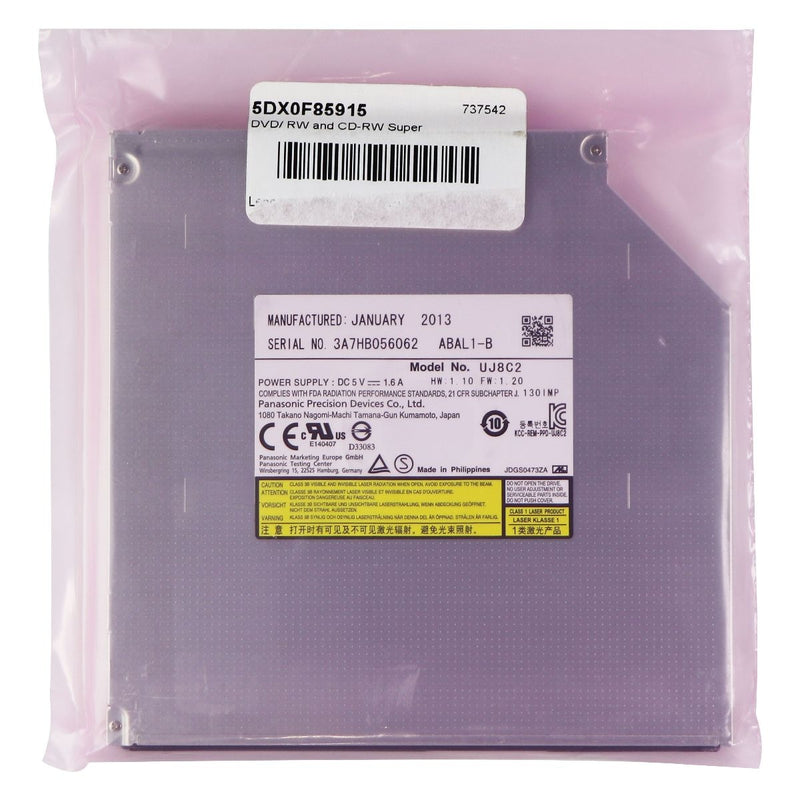 OEM Repair Part Lenovo 5DX0F85915 UJ8C2 CD-RW DVD-RW Optical Drive No Face Plate - Lenovo - Simple Cell Shop, Free shipping from Maryland!