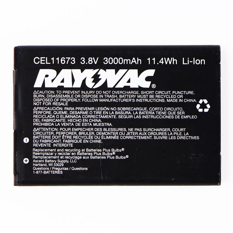 Rayovac Battery CEL11673 - 3.8V - 3000mAh - Black - Rayovac - Simple Cell Shop, Free shipping from Maryland!