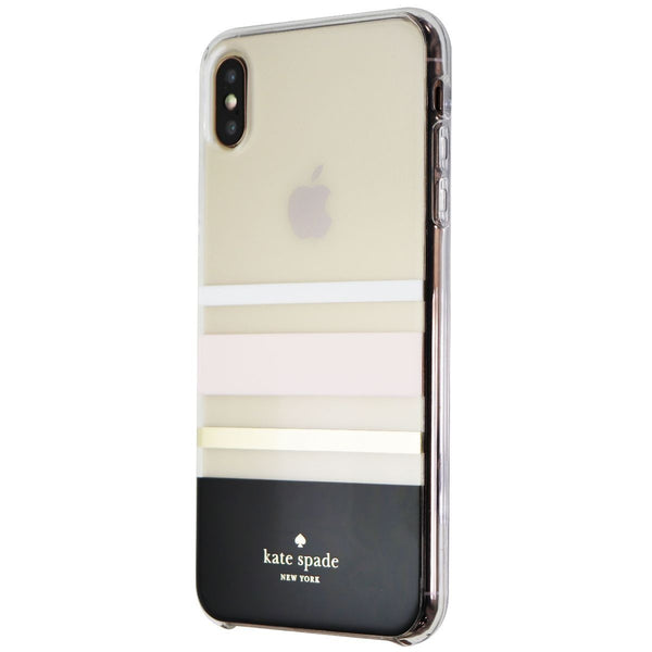 Kate Spade Hard Case for iPhone Xs Max - Charlotte Stripe Black/Cream/Blush/Gold - Kate Spade - Simple Cell Shop, Free shipping from Maryland!