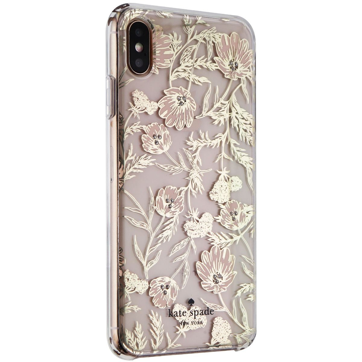 Kate Spade Defensive Hardshell Case for Apple iPhone 11 - Blossom Pink/Gold Gems