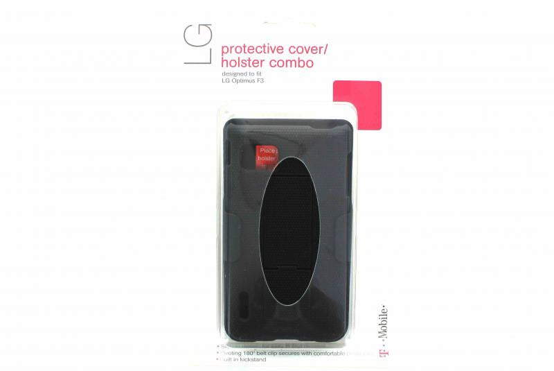 T-Mobile Holster/Cover Combo for LG Optimus F3 - Black * SUPA50358 - T-Mobile - Simple Cell Shop, Free shipping from Maryland!