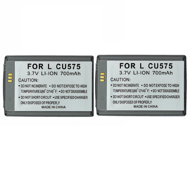 KIT 2x Rechargeable 700mAh 3.7V OEM Battery for LG Trax CU575 - Dark Gray - Unbranded - Simple Cell Shop, Free shipping from Maryland!