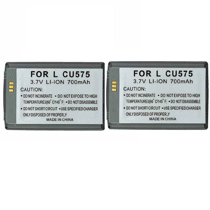 KIT 2x Rechargeable 700mAh 3.7V OEM Battery for LG Trax CU575 - Dark Gray - Unbranded - Simple Cell Shop, Free shipping from Maryland!