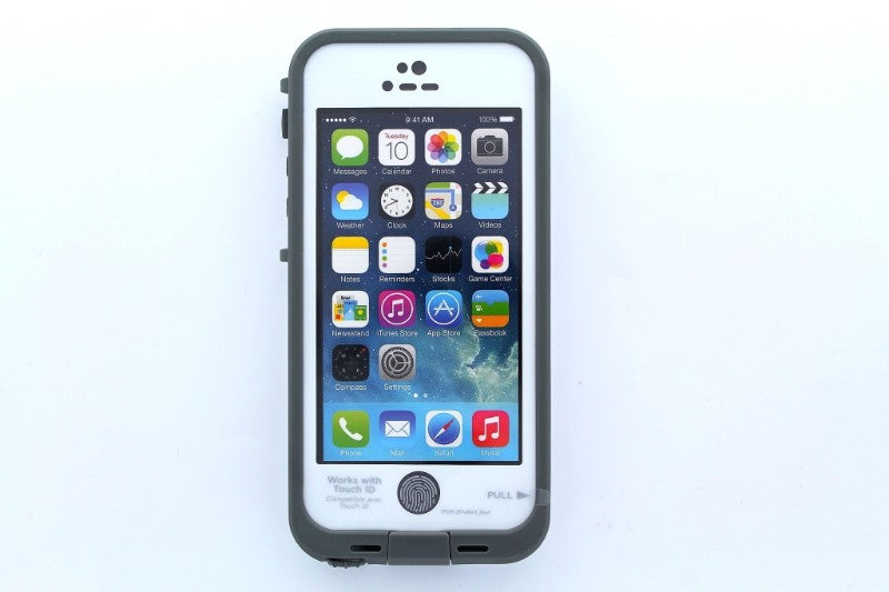 LifeProof Fre Series Waterproof Case for Apple iPhone 5/5s/SE - White/Gray