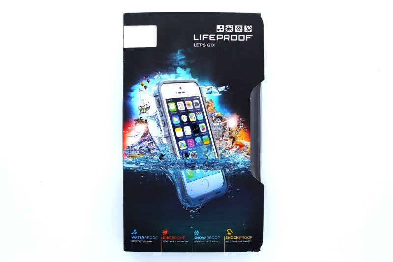 LifeProof Fre Series Waterproof Case for Apple iPhone 5/5s/SE - White/Gray