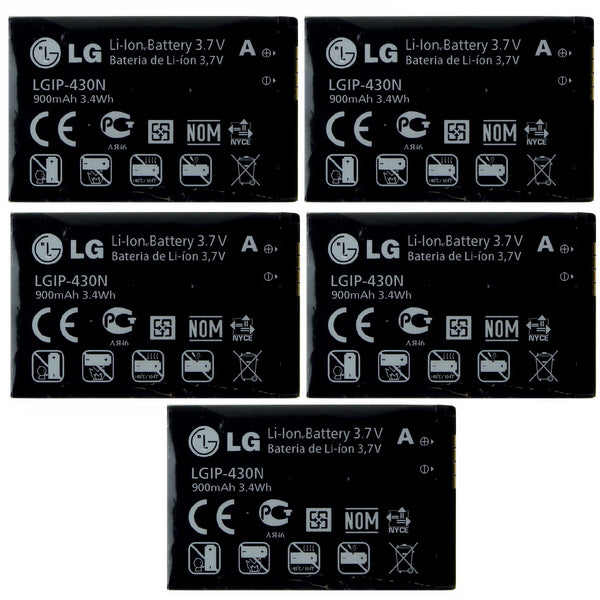KIT 5x LG LGIP-430N 900 mAh Replacement Battery for LG LX290 - LG - Simple Cell Shop, Free shipping from Maryland!