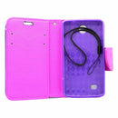 Flip Mobile Wallet Case for Unimax - Blue and Purple - Open Mobile - Simple Cell Shop, Free shipping from Maryland!