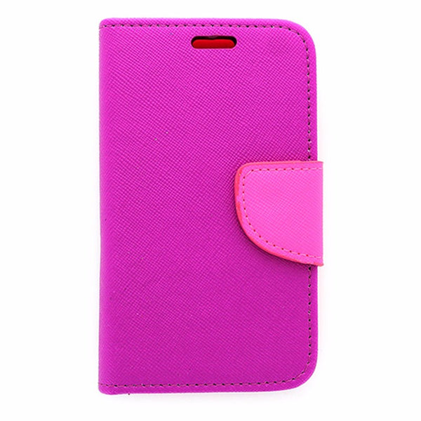 Flip Mobile Wallet Case for Unimax-Purple and Pink - Open Mobile - Simple Cell Shop, Free shipping from Maryland!