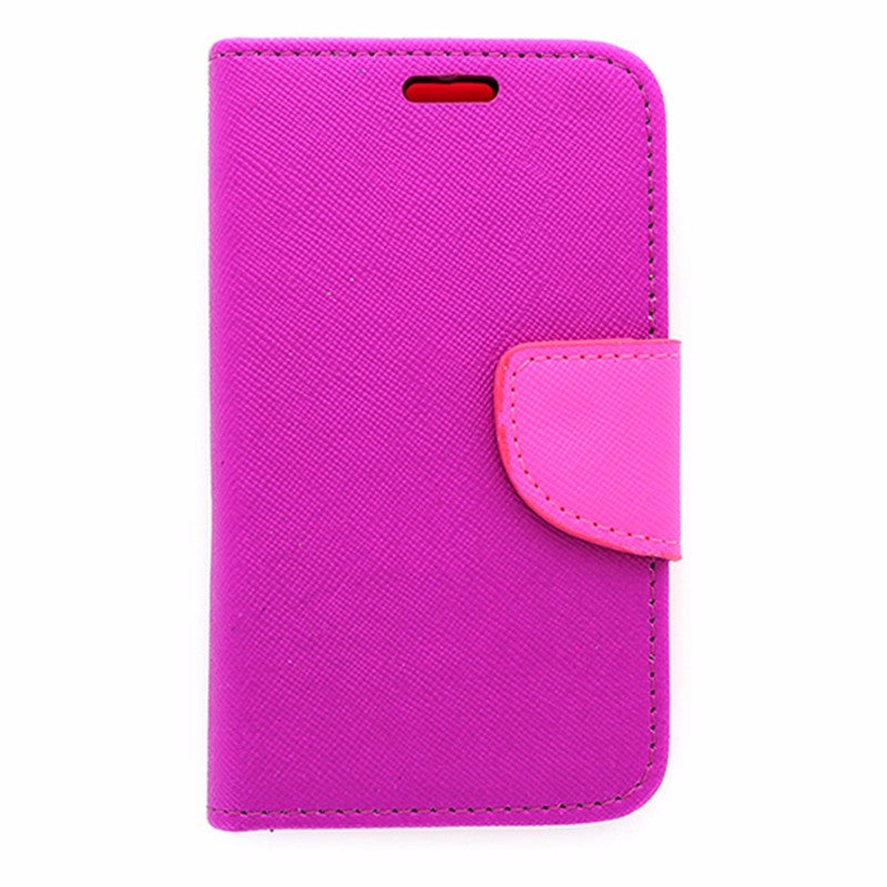 Flip Mobile Wallet Case for Unimax-Purple and Pink - Open Mobile - Simple Cell Shop, Free shipping from Maryland!