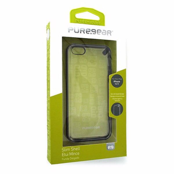 PureGear Slim Shell Case for Apple iPhone SE 5 5S Clear w/ Black Trim - PureGear - Simple Cell Shop, Free shipping from Maryland!
