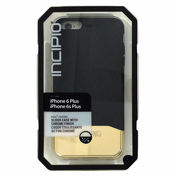 Incipio Edge Chrome Slider Case for iPhone 6 Plus 6S Plus Black and Gold - Incipio - Simple Cell Shop, Free shipping from Maryland!