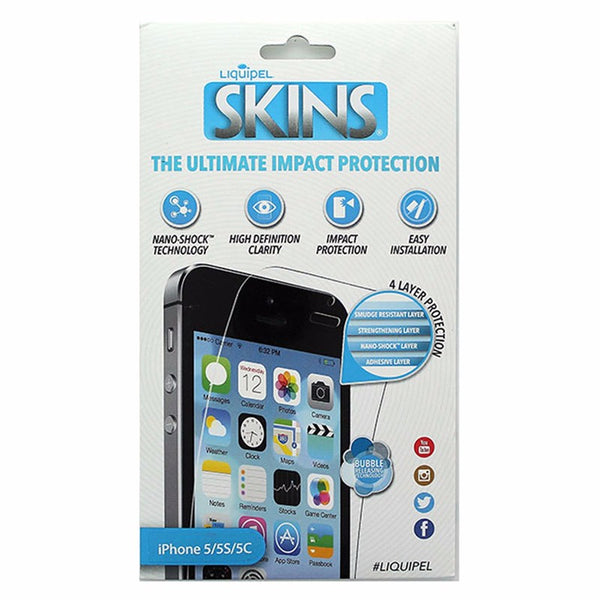 Liquipel Skins Impact Protection Screen Protector for iPhone SE 5S 5C 5 - Clear - Liquipel - Simple Cell Shop, Free shipping from Maryland!