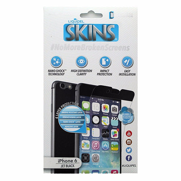 Liquipel Skins Front and Back Screen Protector w/ Black Trim for iPhone 6 6S 4.7 - Liquipel - Simple Cell Shop, Free shipping from Maryland!