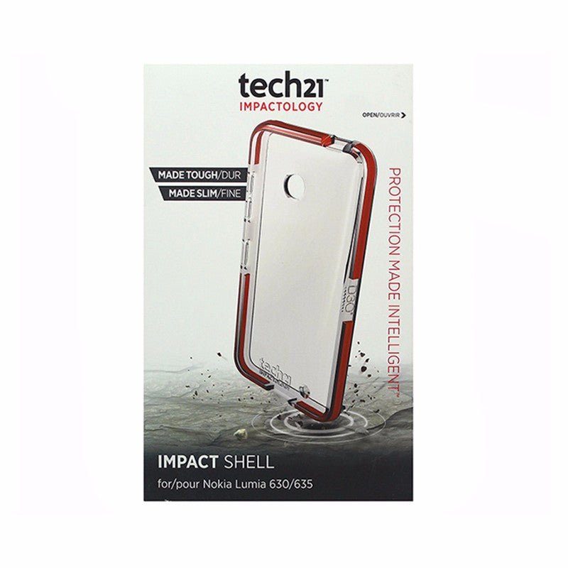 tech21 Impact Shell Case for Nokia Lumia 630 635 Clear w/ Orange Trim - tech21 - Simple Cell Shop, Free shipping from Maryland!