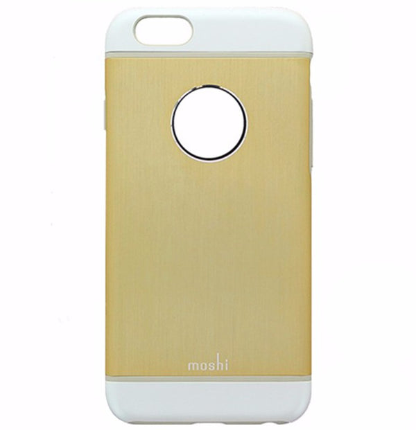 Moshi iGlaze Armour Metallic Hardshell Case for iPhone 6s and 6 - Gold / White - Moshi - Simple Cell Shop, Free shipping from Maryland!