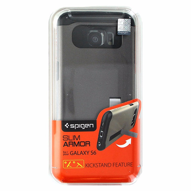 Spigen Slim Armor Case for Samsung Galaxy S6 - Gray & Black - Spigen - Simple Cell Shop, Free shipping from Maryland!