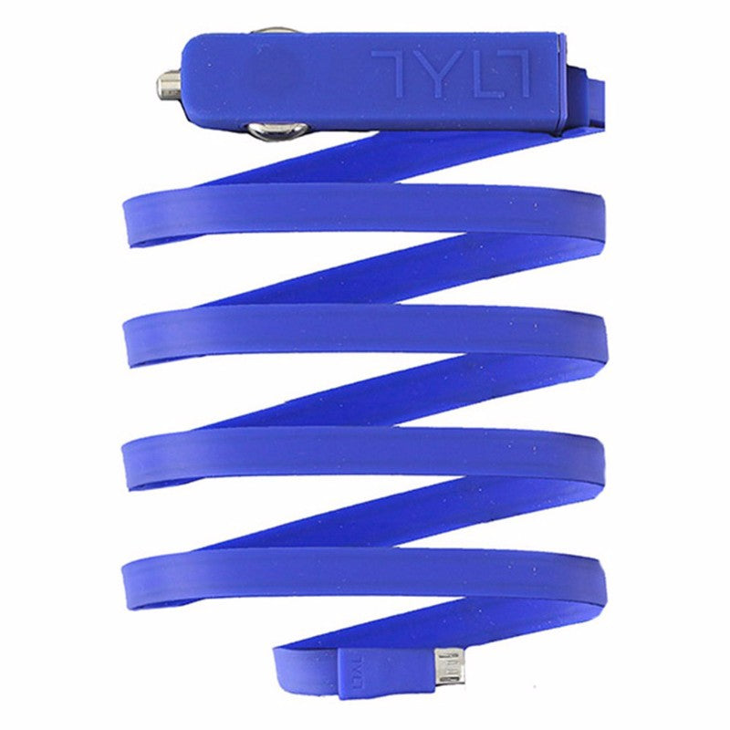TYLT RIBBN 4.8A Flat Cable Micro USB Car Charger - Blue - TYLT - Simple Cell Shop, Free shipping from Maryland!