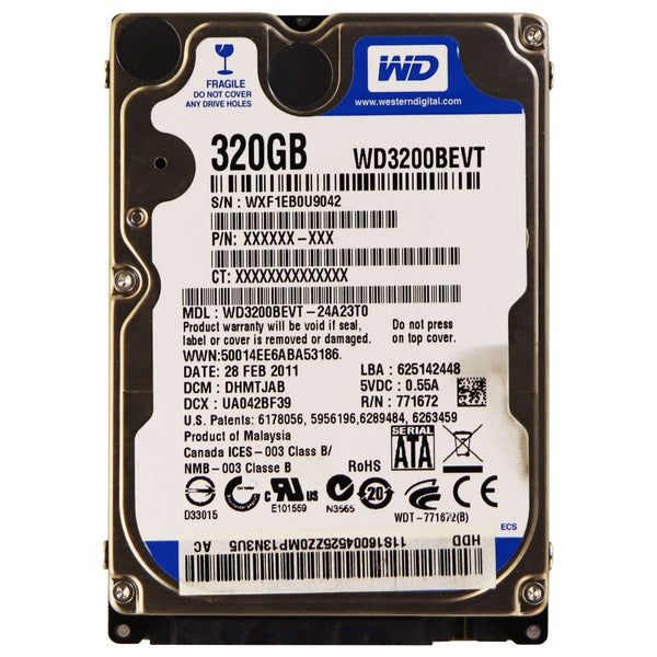 WD Scorpio Blue 5400RPM Sata 3 (320GB) Hard Drive WD3200BEVT - Western Digital - Simple Cell Shop, Free shipping from Maryland!