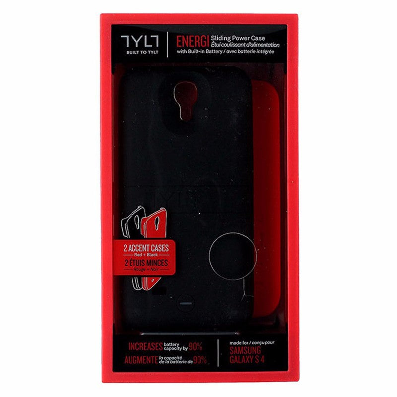Tylt Energi 2,350mAh Power Case for Samsung Galaxy S4 - Black and Red - Tylt - Simple Cell Shop, Free shipping from Maryland!