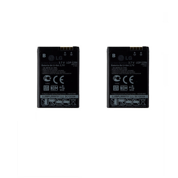 KIT 2x 1000 mAh Replacement Battery (LGIP-520N) for LG Chocolate / GD900 / GW505 - LG - Simple Cell Shop, Free shipping from Maryland!