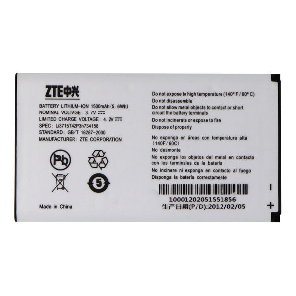 ZTE Rechargeable 1500mAh (Li3715T42P3H734158) 3.7V Battery for ZTE Score M - ZTE - Simple Cell Shop, Free shipping from Maryland!