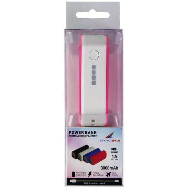 Innova Nexus 3,000mAh Portable Back Up Battery Single 1A USB Charger - Pink - Innova Nexus - Simple Cell Shop, Free shipping from Maryland!