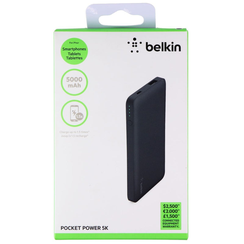 Belkin Pocket Power 5,000mAh Durable Ultra Slim USB Portable Charger - Black - Belkin - Simple Cell Shop, Free shipping from Maryland!