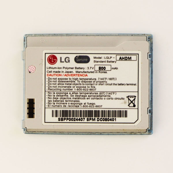 LG 800mAh OEM Battery (LGLP-AHDM) 3.7V for Chocolate VX8500 - Light Blue - LG - Simple Cell Shop, Free shipping from Maryland!