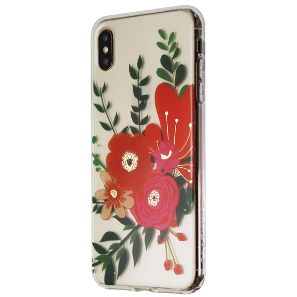 Platinum Hardshell Case for Apple iPhone XS Max Smartphone - Clear Flora - Platinum - Simple Cell Shop, Free shipping from Maryland!