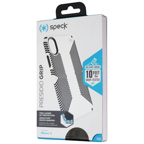 Speck Presidio Grip Hybrid Case for iPhone XS / iPhone X  - White / Black - Speck - Simple Cell Shop, Free shipping from Maryland!