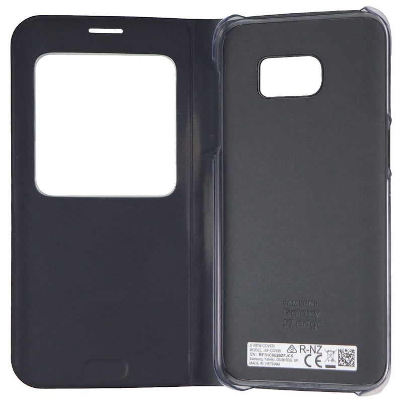 Samsung (EF-CG935PBEGUS) edge Case S-View Flip Cover for Galaxy S7 Edge - Black - Samsung - Simple Cell Shop, Free shipping from Maryland!