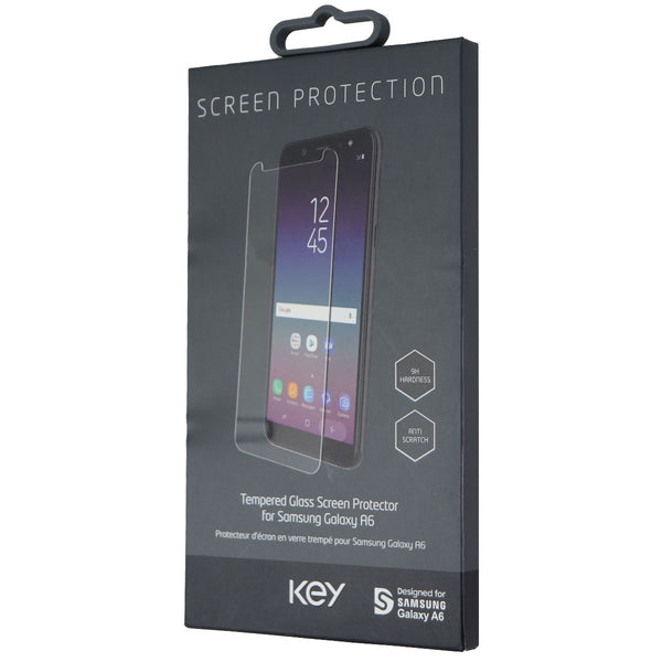Key Tempered Glass Screen Protector for Samsung Galaxy A6 Smartphones - Clear - Key - Simple Cell Shop, Free shipping from Maryland!